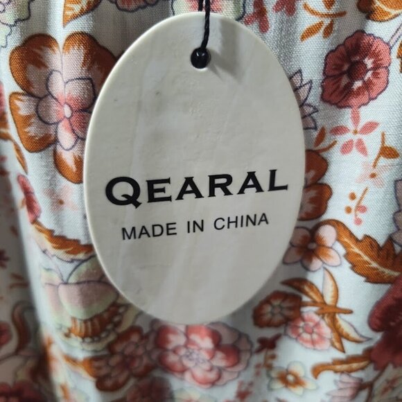 QEARAL – Floral dress – Has adjustable shoulder straps, pockets, Women's Size L - Picture 11 of 14